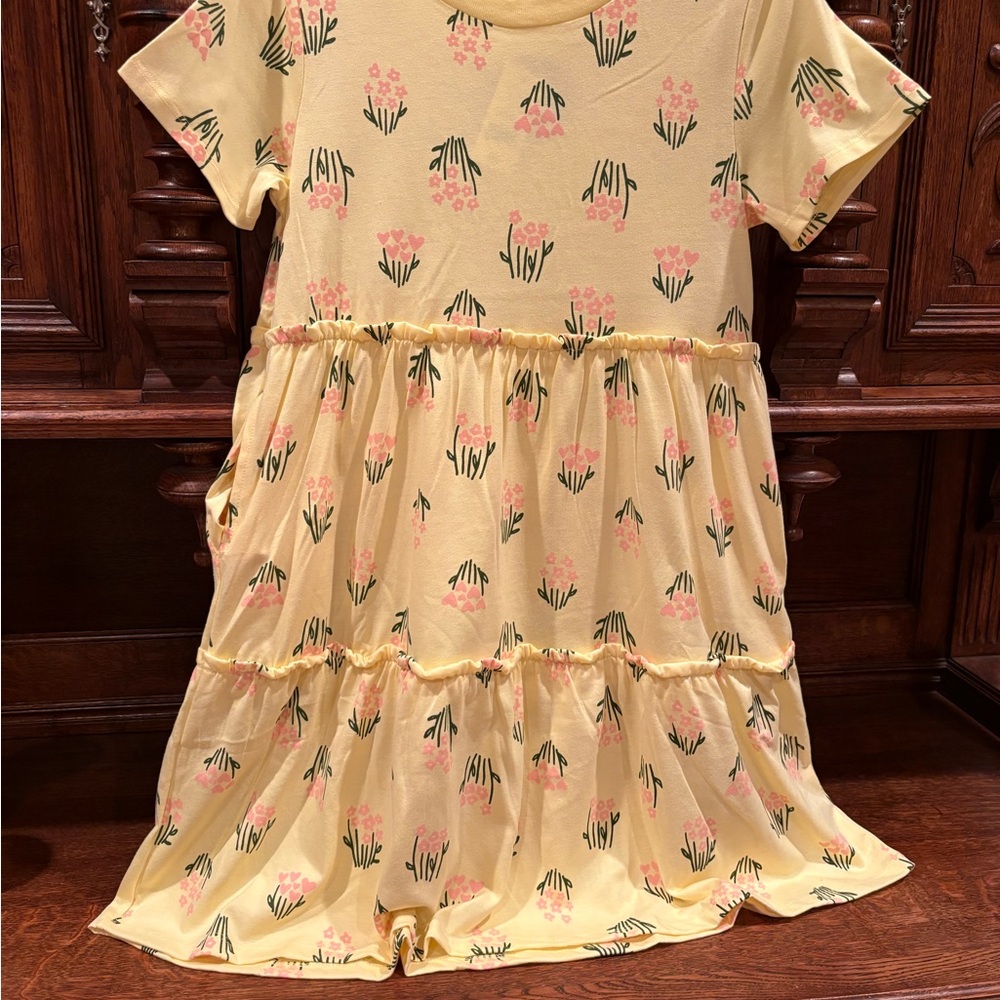 GIRLS TIERED RUFFEL DRESS - Picture 6 of 6
